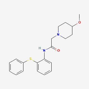 molecular formula C20H24N2O2S B7550452 2-(4-methoxypiperidin-1-yl)-N-(2-phenylsulfanylphenyl)acetamide 
