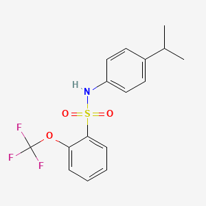 N-(4-propan-2-ylphenyl)-2-(trifluoromethoxy)benzenesulfonamide