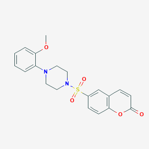 6-[4-(2-Methoxyphenyl)piperazin-1-yl]sulfonylchromen-2-one