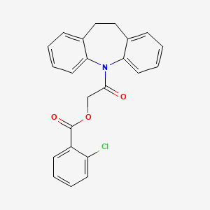 [2-(5,6-Dihydrobenzo[b][1]benzazepin-11-yl)-2-oxoethyl] 2-chlorobenzoate