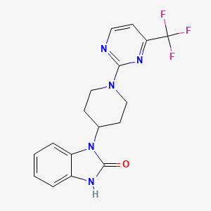 3-[1-[4-(trifluoromethyl)pyrimidin-2-yl]piperidin-4-yl]-1H-benzimidazol-2-one