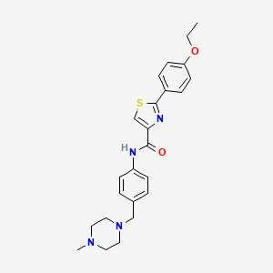 2-(4-ethoxyphenyl)-N-[4-[(4-methylpiperazin-1-yl)methyl]phenyl]-1,3-thiazole-4-carboxamide