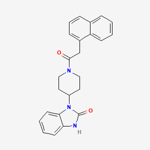 molecular formula C24H23N3O2 B7550821 3-[1-(2-naphthalen-1-ylacetyl)piperidin-4-yl]-1H-benzimidazol-2-one 