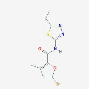 5-bromo-N-(5-ethyl-1,3,4-thiadiazol-2-yl)-3-methylfuran-2-carboxamide