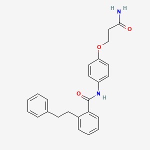 N-[4-(3-amino-3-oxopropoxy)phenyl]-2-(2-phenylethyl)benzamide