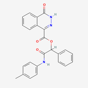 molecular formula C24H19N3O4 B7550968 [2-(4-methylanilino)-2-oxo-1-phenylethyl] 4-oxo-3H-phthalazine-1-carboxylate 