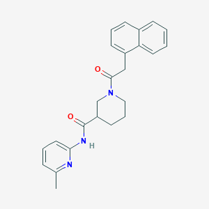 molecular formula C24H25N3O2 B7551316 N-(6-methylpyridin-2-yl)-1-(2-naphthalen-1-ylacetyl)piperidine-3-carboxamide 
