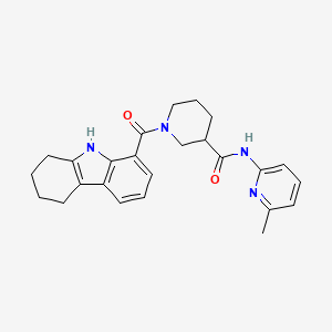 molecular formula C25H28N4O2 B7551346 N-(6-methylpyridin-2-yl)-1-(6,7,8,9-tetrahydro-5H-carbazole-1-carbonyl)piperidine-3-carboxamide 