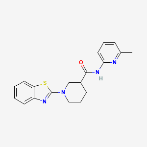 molecular formula C19H20N4OS B7551625 1-(1,3-benzothiazol-2-yl)-N-(6-methylpyridin-2-yl)piperidine-3-carboxamide 