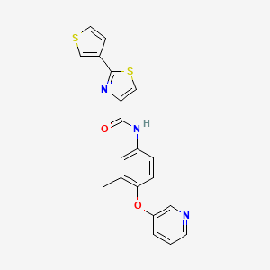 molecular formula C20H15N3O2S2 B7551869 N-(3-methyl-4-pyridin-3-yloxyphenyl)-2-thiophen-3-yl-1,3-thiazole-4-carboxamide 