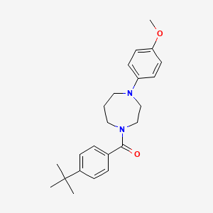 molecular formula C23H30N2O2 B7552181 (4-Tert-butylphenyl)-[4-(4-methoxyphenyl)-1,4-diazepan-1-yl]methanone 