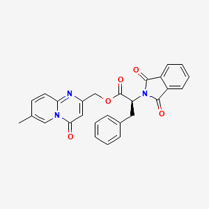(7-methyl-4-oxopyrido[1,2-a]pyrimidin-2-yl)methyl (2S)-2-(1,3-dioxoisoindol-2-yl)-3-phenylpropanoate
