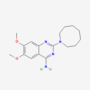 molecular formula C17H24N4O2 B7553030 2-(Azocan-1-yl)-6,7-dimethoxyquinazolin-4-amine 