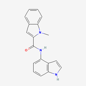 molecular formula C18H15N3O B7553080 N-(1H-indol-4-yl)-1-methyl-1H-indole-2-carboxamide 
