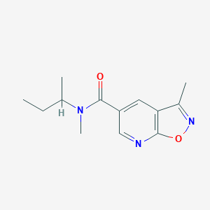 molecular formula C13H17N3O2 B7553149 N-butan-2-yl-N,3-dimethyl-[1,2]oxazolo[5,4-b]pyridine-5-carboxamide 