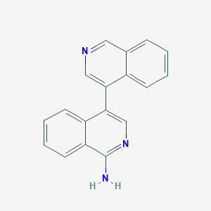 molecular formula C18H13N3 B7553235 4-Isoquinolin-4-ylisoquinolin-1-amine 