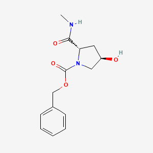 molecular formula C14H18N2O4 B7553280 (2S,4R)-1-benzyloxycarbonyl-2-methylaminocarbonyl-4-hydroxypyrrolidine 