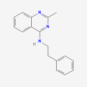 molecular formula C17H17N3 B7553326 2-methyl-N-(2-phenylethyl)quinazolin-4-amine 