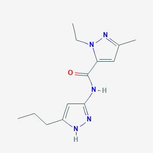 2-ethyl-5-methyl-N-(5-propyl-1H-pyrazol-3-yl)pyrazole-3-carboxamide