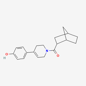 molecular formula C19H23NO2 B7553498 2-bicyclo[2.2.1]heptanyl-[4-(4-hydroxyphenyl)-3,6-dihydro-2H-pyridin-1-yl]methanone 