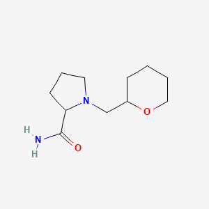 molecular formula C11H20N2O2 B7553504 1-(Oxan-2-ylmethyl)pyrrolidine-2-carboxamide 