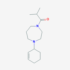 molecular formula C15H26N2O B7553563 1-(4-Cyclohex-2-en-1-yl-1,4-diazepan-1-yl)-2-methylpropan-1-one 