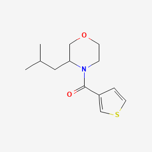 molecular formula C13H19NO2S B7553581 [3-(2-Methylpropyl)morpholin-4-yl]-thiophen-3-ylmethanone 