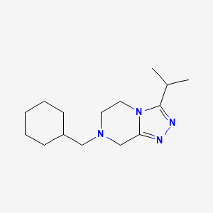 molecular formula C15H26N4 B7553618 7-(cyclohexylmethyl)-3-propan-2-yl-6,8-dihydro-5H-[1,2,4]triazolo[4,3-a]pyrazine 