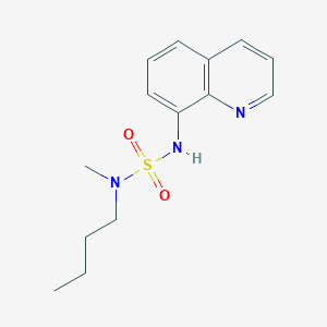 molecular formula C14H19N3O2S B7553626 8-[[Butyl(methyl)sulfamoyl]amino]quinoline 