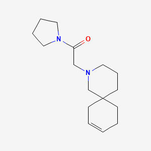 molecular formula C16H26N2O B7553672 2-(2-Azaspiro[5.5]undec-9-en-2-yl)-1-pyrrolidin-1-ylethanone 