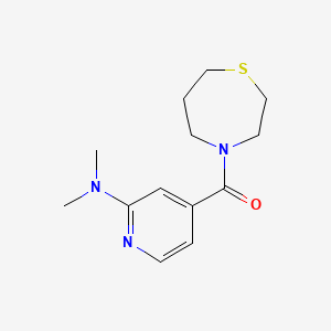 molecular formula C13H19N3OS B7553719 [2-(Dimethylamino)pyridin-4-yl]-(1,4-thiazepan-4-yl)methanone 