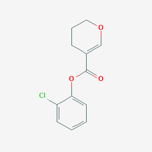 molecular formula C12H11ClO3 B7553953 (2-chlorophenyl) 3,4-dihydro-2H-pyran-5-carboxylate 