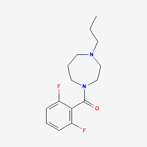molecular formula C15H20F2N2O B7554036 (2,6-Difluorophenyl)-(4-propyl-1,4-diazepan-1-yl)methanone 