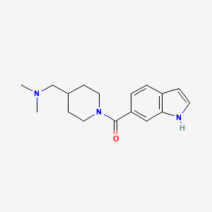 molecular formula C17H23N3O B7554090 [4-[(dimethylamino)methyl]piperidin-1-yl]-(1H-indol-6-yl)methanone 