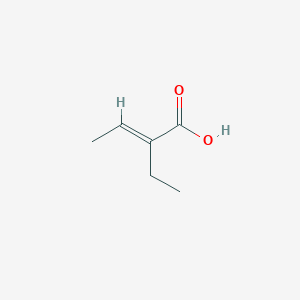 molecular formula C6H10O2 B075542 2-乙基-2-丁烯酸 CAS No. 1187-13-9