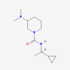 molecular formula C13H25N3O B7554248 N-(1-cyclopropylethyl)-3-(dimethylamino)piperidine-1-carboxamide 