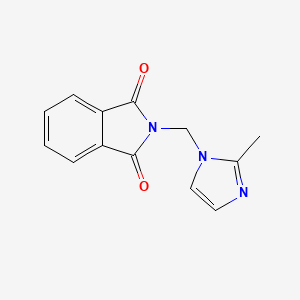 molecular formula C13H11N3O2 B7554260 2-[(2-Methylimidazol-1-yl)methyl]isoindole-1,3-dione 