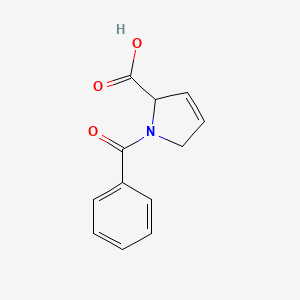 molecular formula C12H11NO3 B7554315 N-苯甲酰-dl-3,4-脱氢脯氨酸 