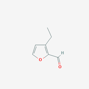 molecular formula C7H8O2 B7554368 3-Ethylfuran-2-carbaldehyde 