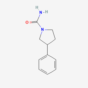 molecular formula C11H14N2O B7554449 3-Phenylpyrrolidine-1-carboxamide 