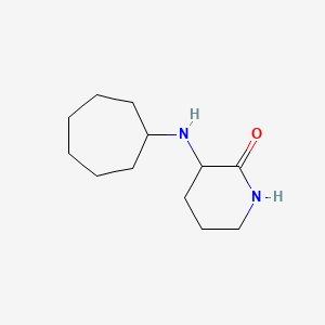 molecular formula C12H22N2O B7554622 3-(Cycloheptylamino)piperidin-2-one 