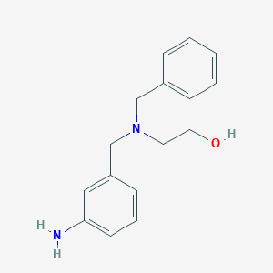 molecular formula C16H20N2O B7554649 2-[(3-Aminophenyl)methyl-benzylamino]ethanol 