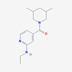 molecular formula C15H23N3O B7554670 (3,5-Dimethylpiperidin-1-yl)-[2-(ethylamino)pyridin-4-yl]methanone 