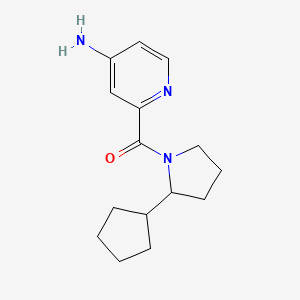 molecular formula C15H21N3O B7554713 (4-Aminopyridin-2-yl)-(2-cyclopentylpyrrolidin-1-yl)methanone 