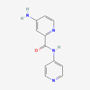 molecular formula C11H10N4O B7554850 4-amino-N-pyridin-4-ylpyridine-2-carboxamide 