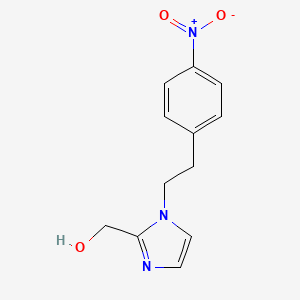 molecular formula C12H13N3O3 B7554895 [1-[2-(4-Nitrophenyl)ethyl]imidazol-2-yl]methanol 