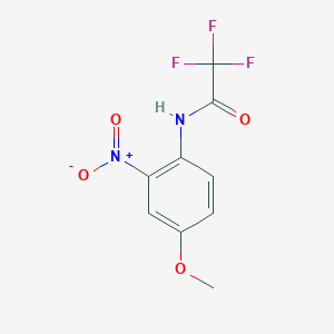 molecular formula C9H7F3N2O4 B7554906 2,2,2-Trifluoro-N-(4-methoxy-2-nitrophenyl)acetamide 
