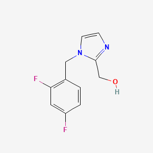 molecular formula C11H10F2N2O B7554914 [1-[(2,4-Difluorophenyl)methyl]imidazol-2-yl]methanol 