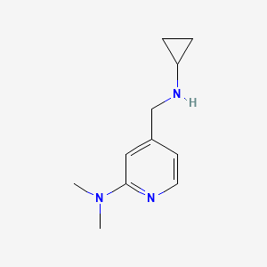 molecular formula C11H17N3 B7554918 4-[(cyclopropylamino)methyl]-N,N-dimethylpyridin-2-amine 