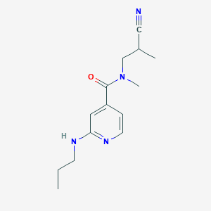 molecular formula C14H20N4O B7554924 N-(2-cyanopropyl)-N-methyl-2-(propylamino)pyridine-4-carboxamide 